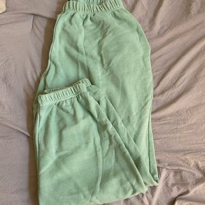 mint green sweats